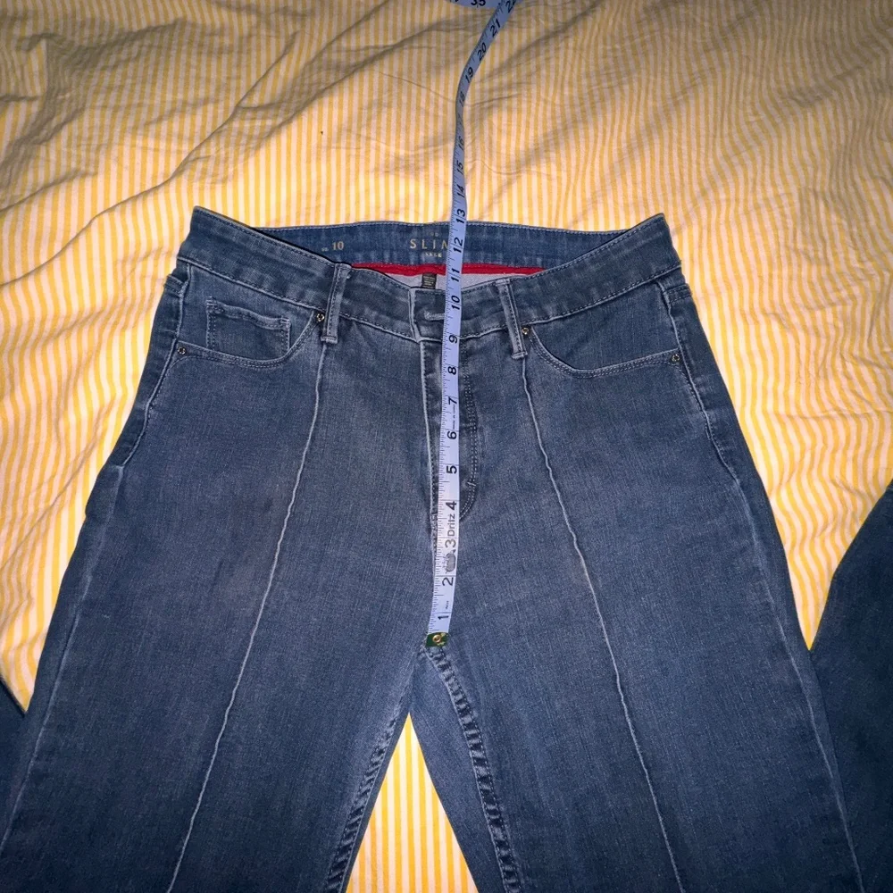 WHBM denim slim ankle jeans piping size 10 - Picture 3 of 9